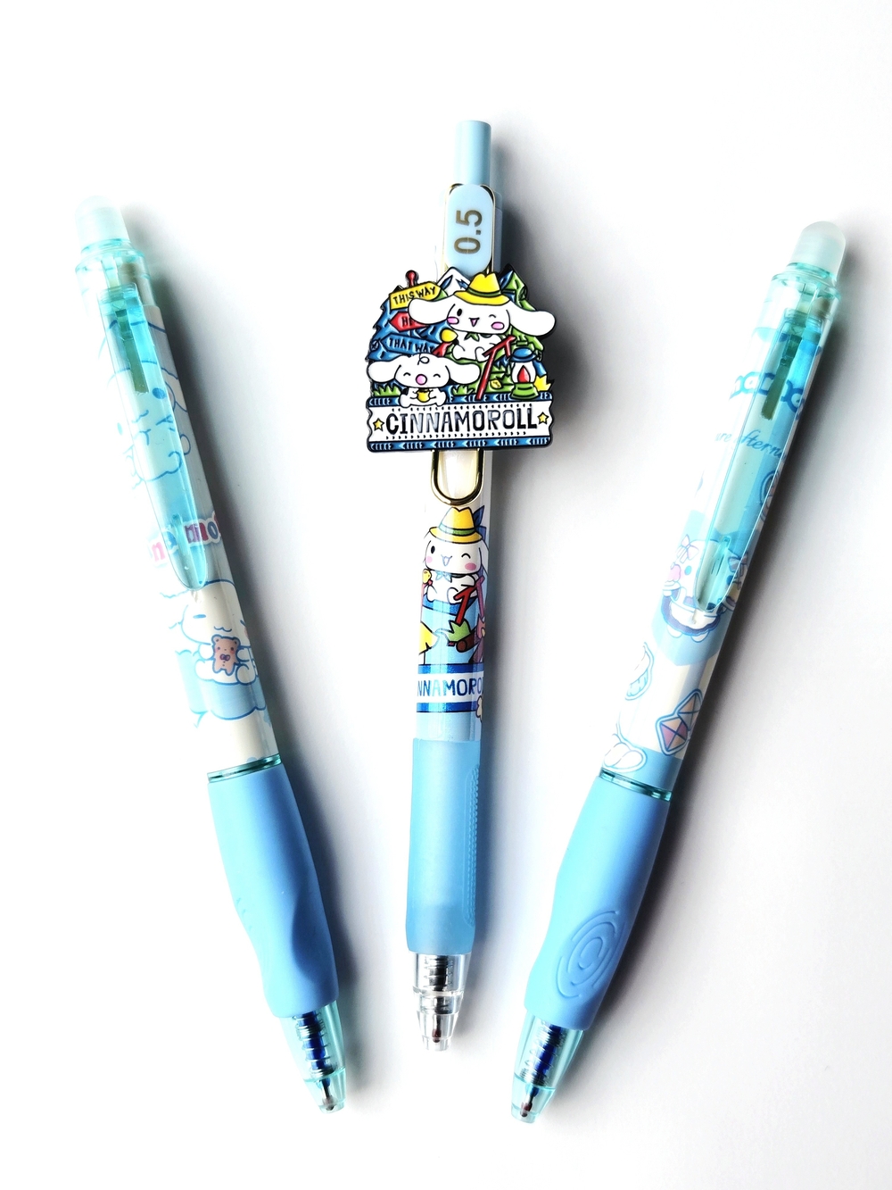 3PK NWT Assorted Cinnamoroll Character Design Gel Pen Set Kawaii Stationery